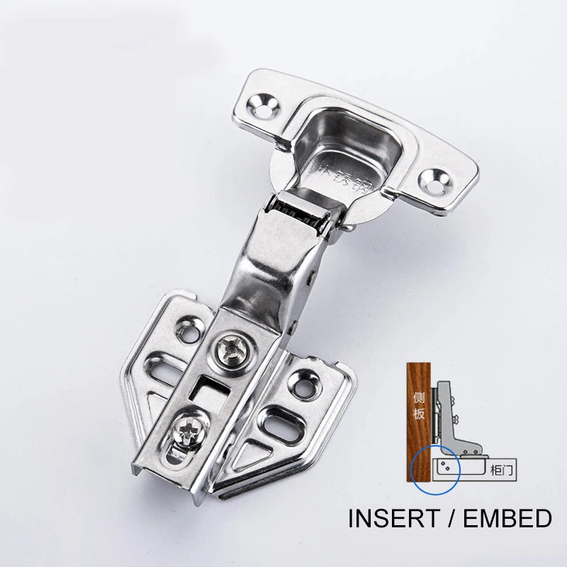 1Pcs Hinge Stainless Steel Door Hydraulic Hinges Damper Buffer Soft Close for Cabinet Door Cupboard Furniture Hardware