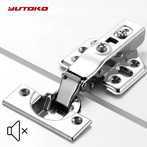 1Pcs Hinge Stainless Steel Door Hydraulic Hinges Damper Buffer Soft Close for Cabinet Door Cupboard Furniture Hardware