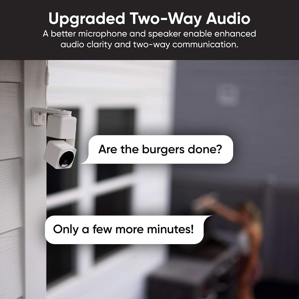 Cam Pan V4 4K Indoor/Outdoor Security Camera, 360° Pan/Tilt, 8X Zoom