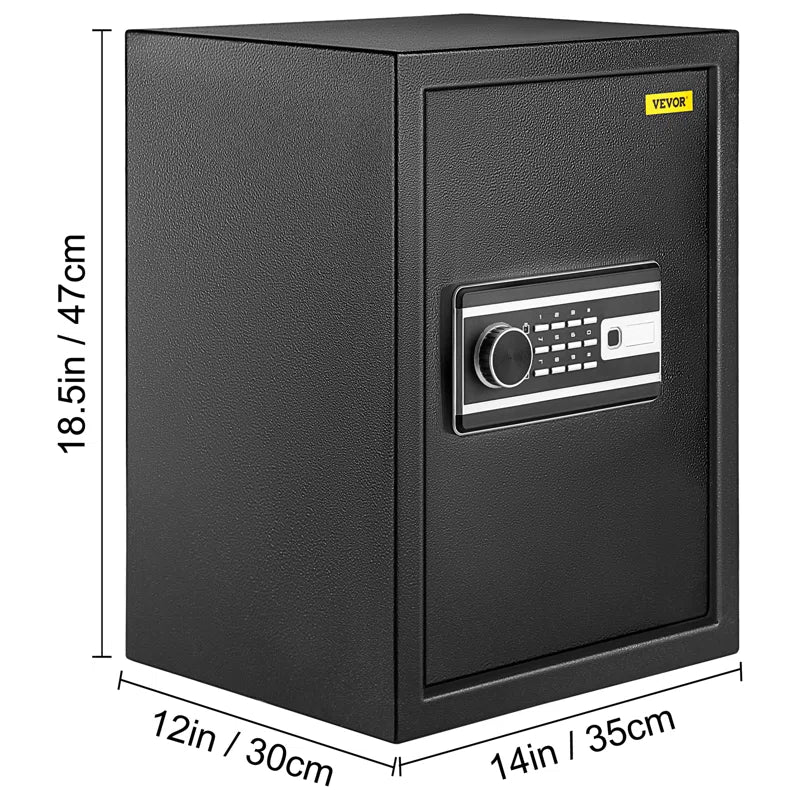 High-Security Biometric Safe Box – Solid Steel Digital Electronic Safe