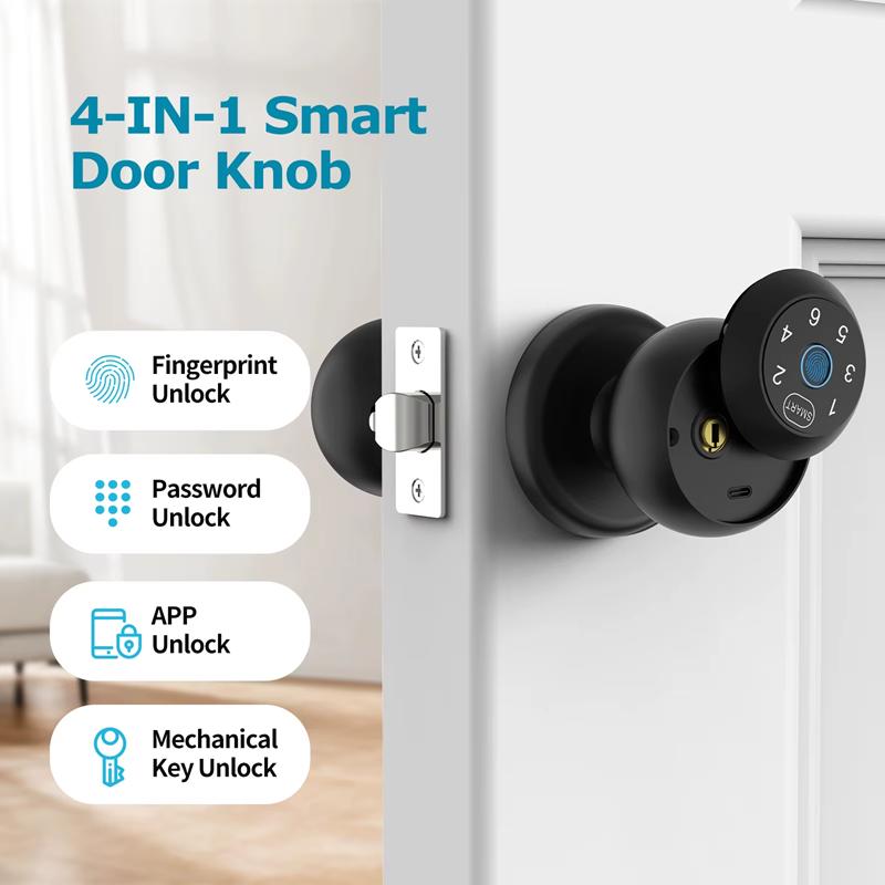 3-in-1 Smart Biometric Deadbolt Lock – Fingerprint, Keypad & App Control