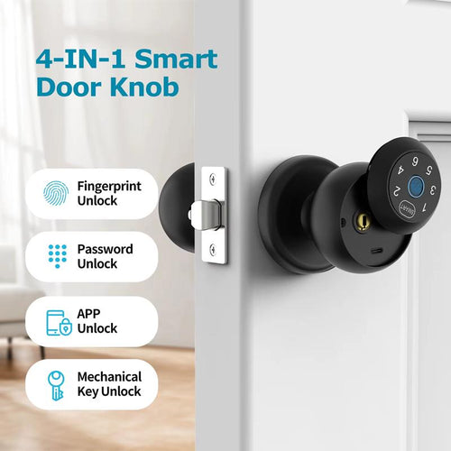 3-in-1 Smart Biometric Deadbolt Lock – Fingerprint, Keypad & App Control