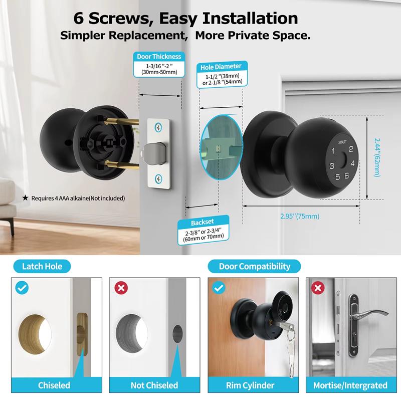 3-in-1 Smart Biometric Deadbolt Lock – Fingerprint, Keypad & App Control