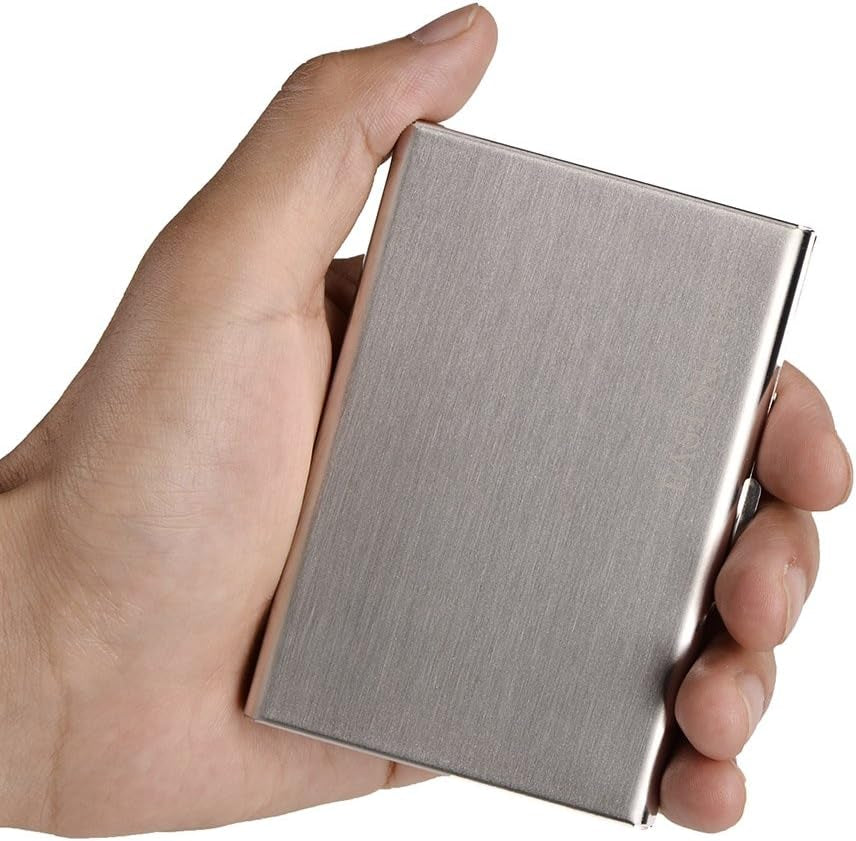RFID Blocking Card Holder — Slim Metal Wallet with Scan Protection