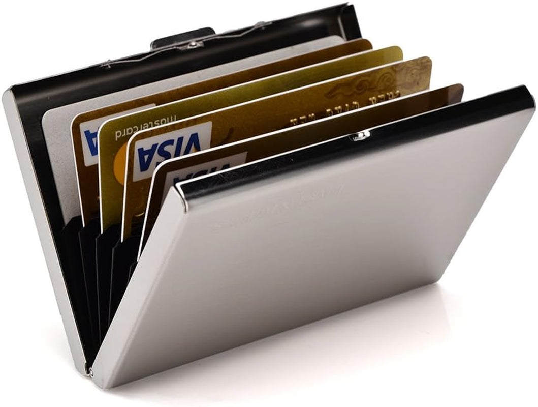 RFID Blocking Card Holder — Slim Metal Wallet with Scan Protection