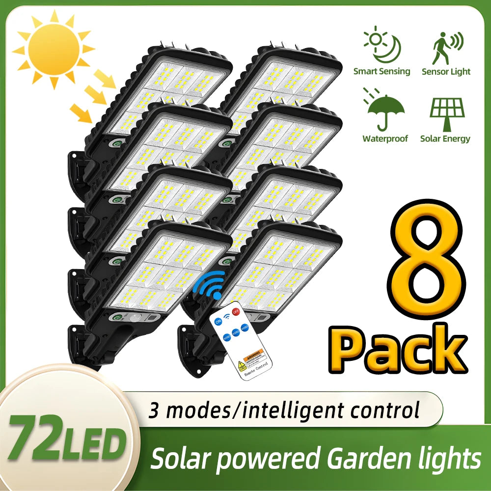 Solar motion sensor wall light