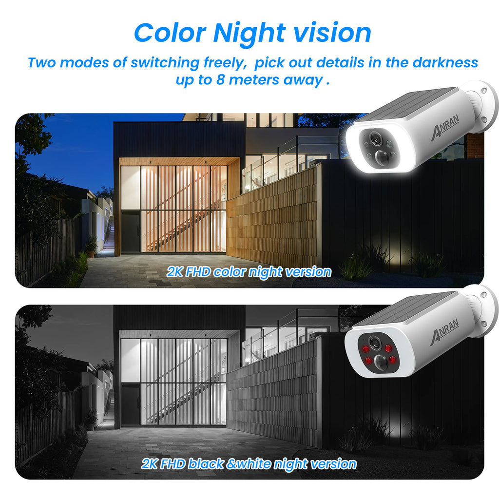 Solar security camera app view