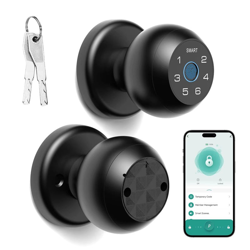 3-in-1 Smart Biometric Deadbolt Lock – Fingerprint, Keypad & App Control