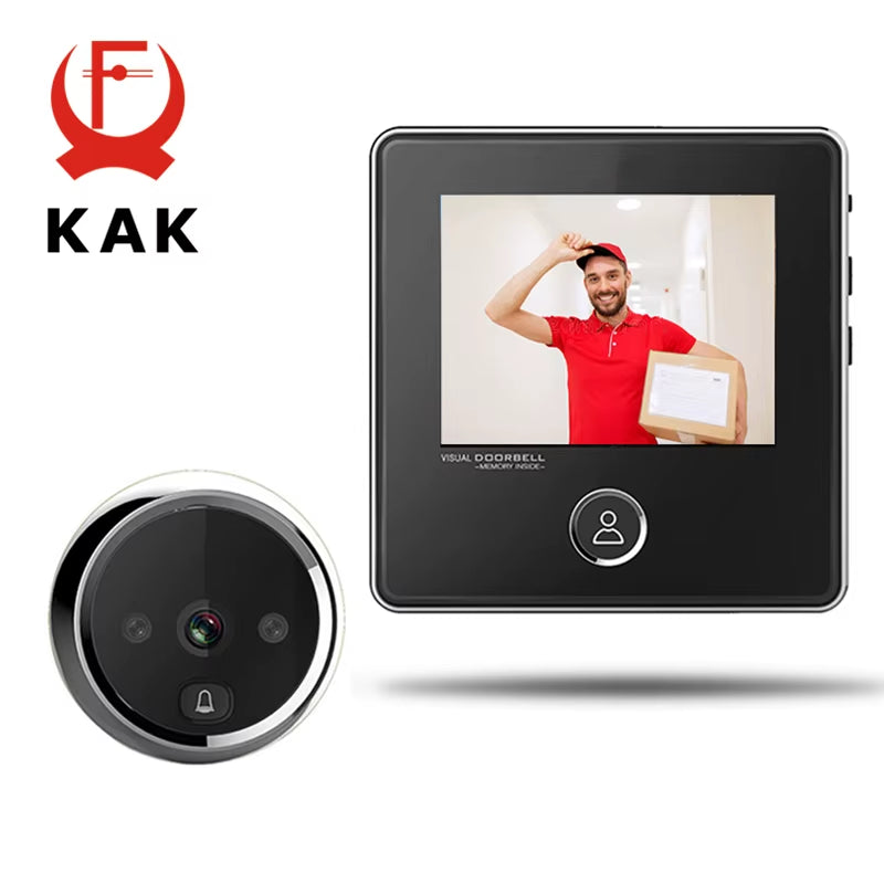 Digital Peephole Door Camera – 2.8" Screen Door Viewer with Night Vision & Photo Recording