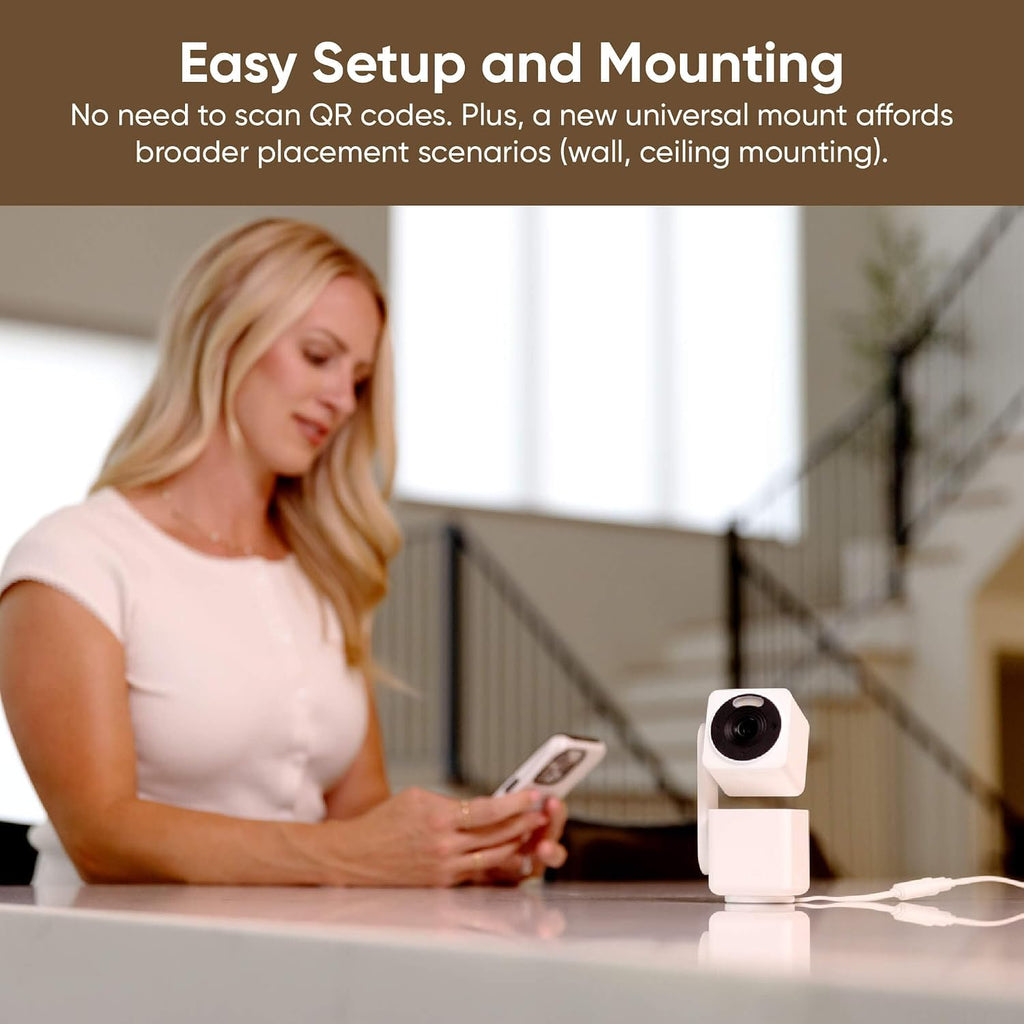Cam Pan V4 4K Indoor/Outdoor Security Camera, 360° Pan/Tilt, 8X Zoom