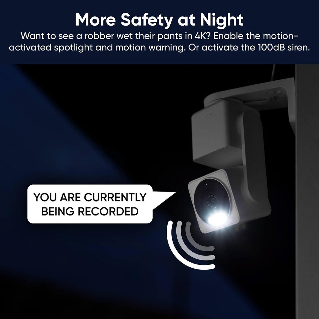 Cam Pan V4 4K Indoor/Outdoor Security Camera, 360° Pan/Tilt, 8X Zoom