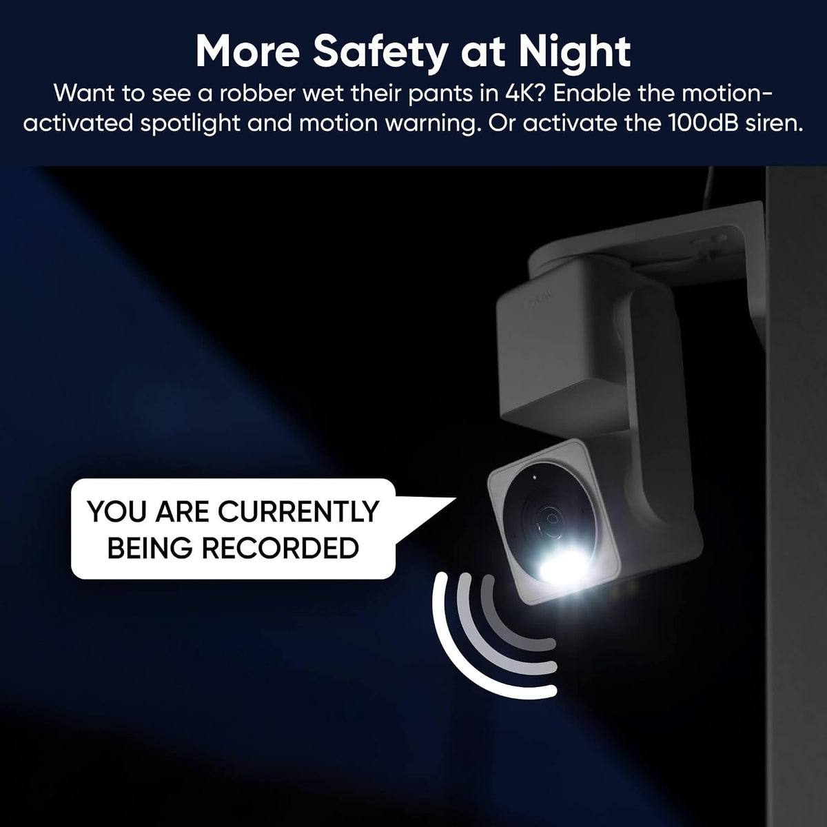 Cam Pan V4 4K Indoor/Outdoor Security Camera, 360° Pan/Tilt, 8X Zoom
