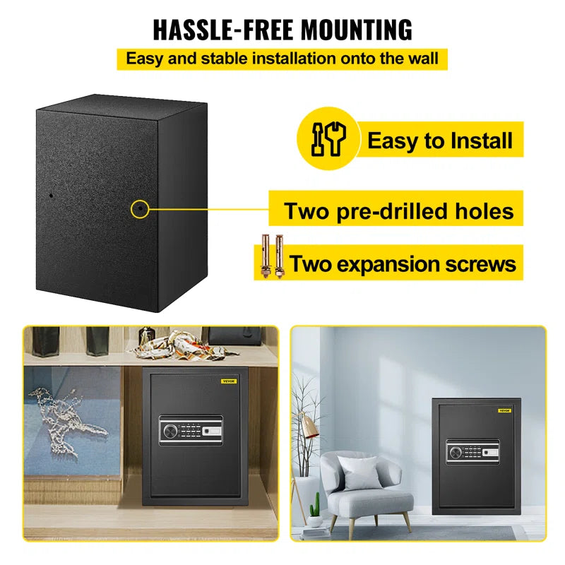 High-Security Biometric Safe Box – Solid Steel Digital Electronic Safe