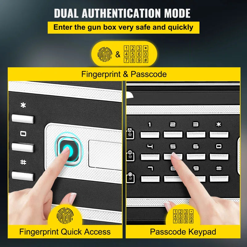 High-Security Biometric Safe Box – Solid Steel Digital Electronic Safe