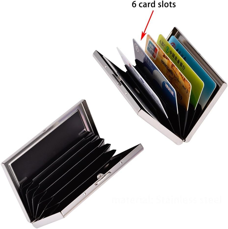 RFID Blocking Card Holder — Slim Metal Wallet with Scan Protection