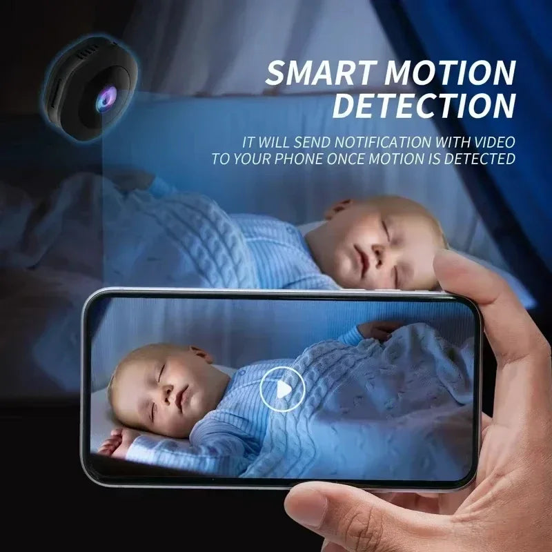 Mini 4K HD Wireless Security Camera with Night Vision & Audio