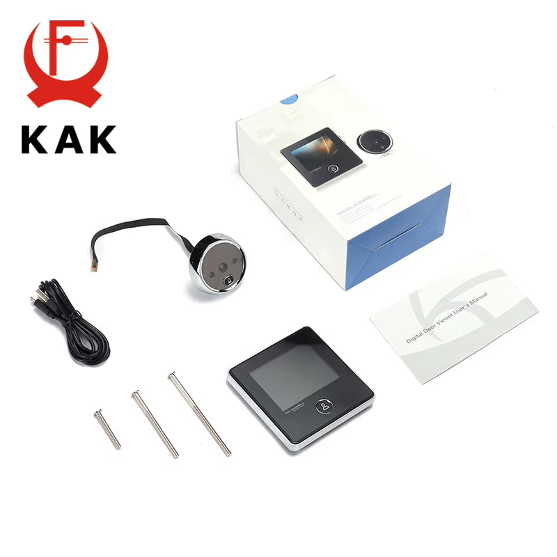 Digital Peephole Door Camera – 2.8" Screen Door Viewer with Night Vision & Photo Recording